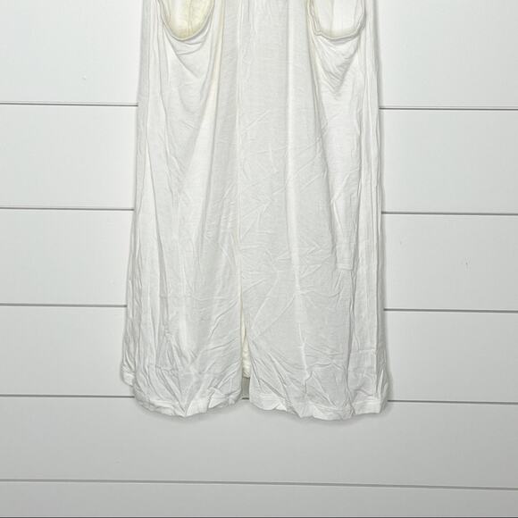 Vanessa Virginia Devi Embroidered Racerback Tank Top White Yellow Size Small - Picture 8 of 9